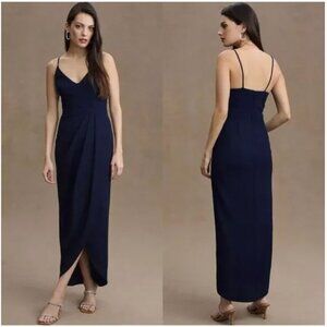 BHLDN Caron Navy Blue Dress